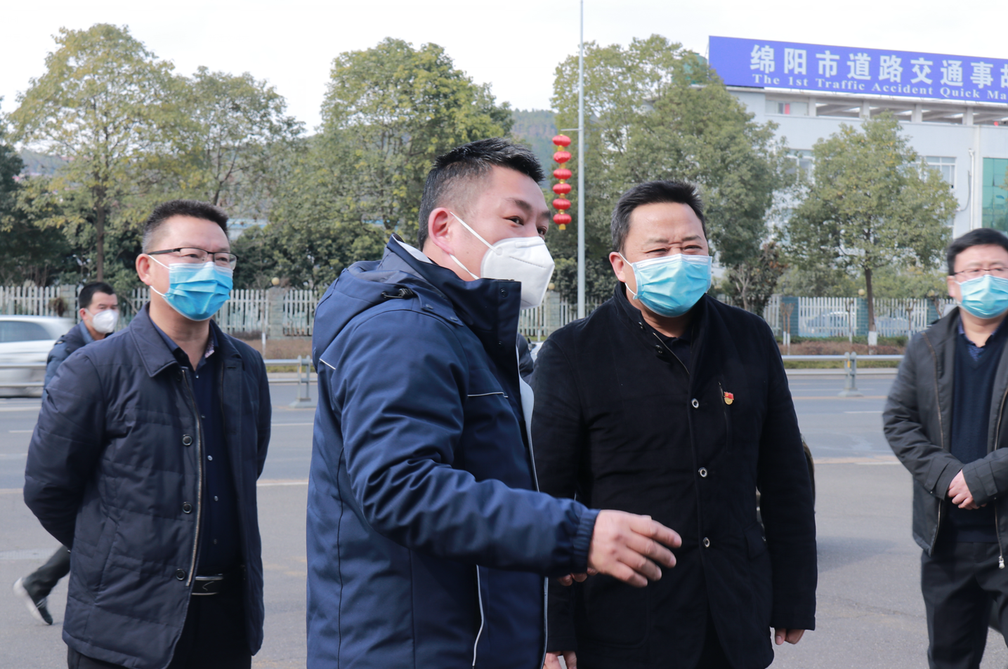 游仙區(qū)領(lǐng)導(dǎo)帶隊檢查維博公司防疫工作落實情況